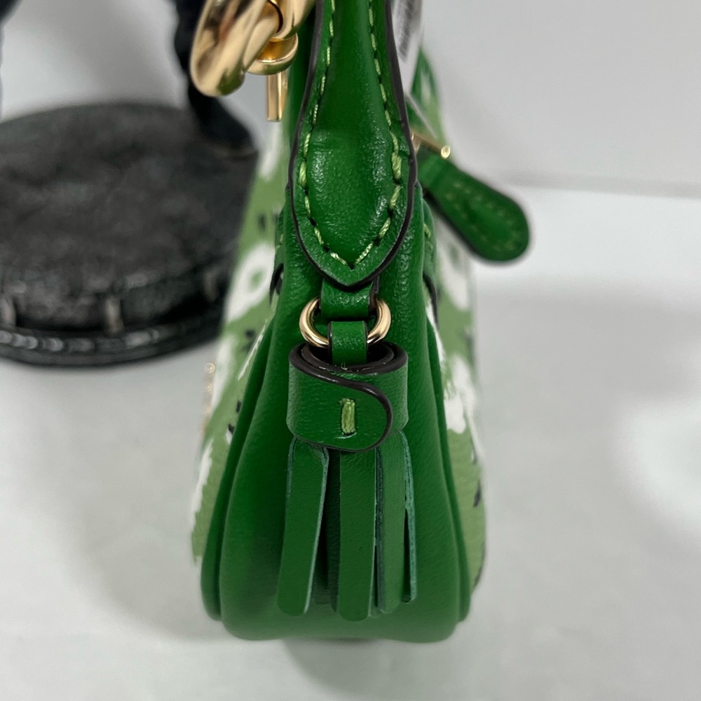 Coach Mini Carmen Bag Charm With Floral Print NWT - Picture 5 of 7